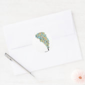 Sticker Rond Athéiste parapluie (Enveloppe)