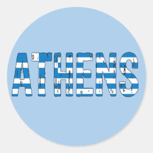 Sticker Rond Athènes Grèce