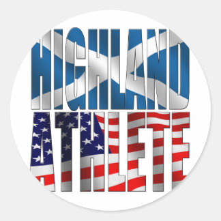 Sticker Rond Athlète Highland