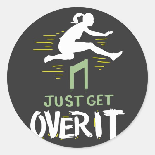 Sticker Rond Athlétisme (Devant)