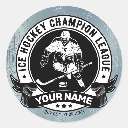 Sticker Rond Athlétisme de hockey (Devant)