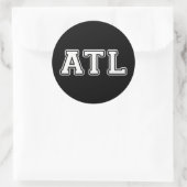 Sticker Rond Atlanta Géorgie (Sac)