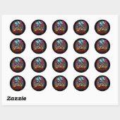 Sticker Rond Atlas Space Man (Feuille)