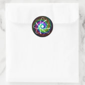 Sticker Rond Atom (002) (Sac)