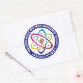 Sticker Rond Atom de valeurs partagées TVUUC (Enveloppe)