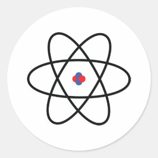 Sticker Rond Atom Nucleus