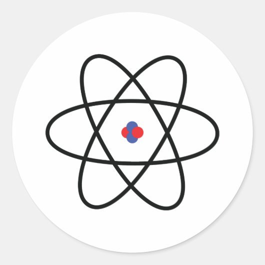 Sticker Rond Atom Nucleus (Devant)