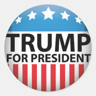 Sticker Rond Atout pour le président