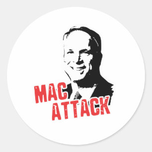 STICKER ROND ATTAQUE MAC T-SHIRT