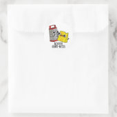 Sticker Rond Atteindre la grandeur Blagues de fromage drôles (Sac)