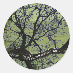 Sticker Rond Atteindre pour l'autocollant Sky