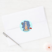 Sticker Rond Attente d'une lettre d'amour (Enveloppe)