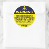 Sticker Rond Attention (Sac)