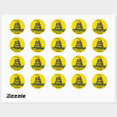 Sticker Rond Attention aux serpents ! (Feuille)