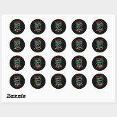Sticker Rond Attention collège, j'arrive école (Feuille)