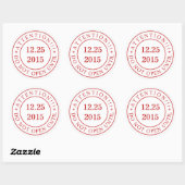 Sticker Rond Attention ! ! Ne pas ouvrir la date de modificatio (Feuille)