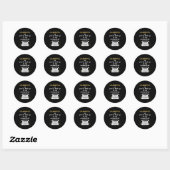 Sticker Rond Attention Ou Vous Finirez Dans Mon Écran (Feuille)