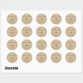 Sticker Rond Attention Si Je Fais Du Mariage Donut Favoriser Kr (Feuille)