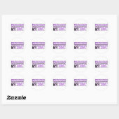 Sticker Rond ATTENTION Surveillez Les Objets Volants ! (Feuille)