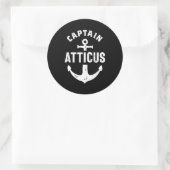Sticker Rond Atticus Nom personnalisé Cadeau Anniversaire (Sac)