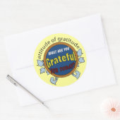Sticker Rond Attidue de gratitude (Enveloppe)