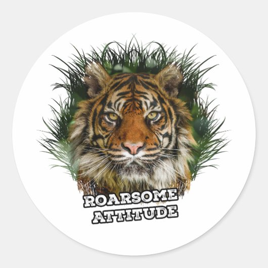 Sticker Rond Attitude (Devant)