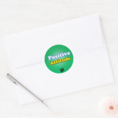 Sticker Rond Attitude positive (ensemble de 20) (Enveloppe)
