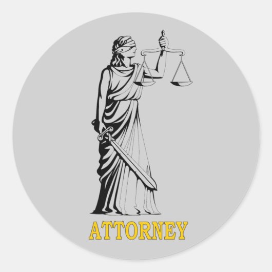 STICKER ROND ATTORNEY (Devant)