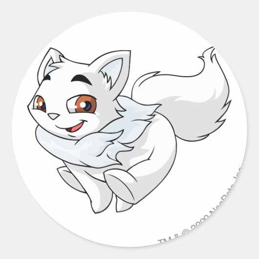 Sticker Rond Attrape ce Wocky si tu peux ! (Devant)