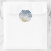 Sticker Rond Attraper Une Étoile Bunny Elephant Baby Merci Favo (Sac)