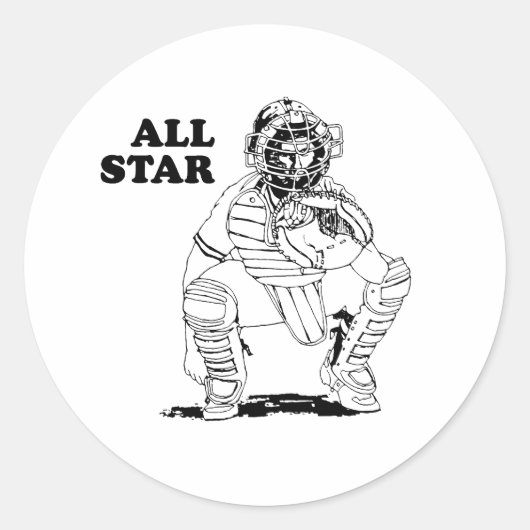 Sticker Rond Attrapeur vedette (Devant)