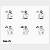 Sticker Rond Attrapeur vedette (Feuille)