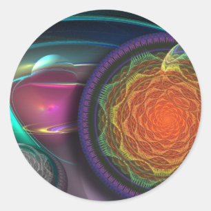 Sticker Rond Attrapez l'autocollant de vos rêves