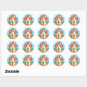 Sticker Rond Au Cirque (Feuille)