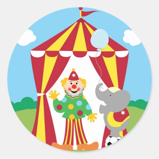 Sticker Rond Au Cirque (Devant)