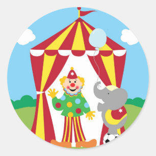 Sticker Rond Au cirque