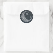 Sticker Rond Au-dessus de la lune (Sac)