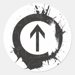 Sticker Rond Au-dessus des médicaments