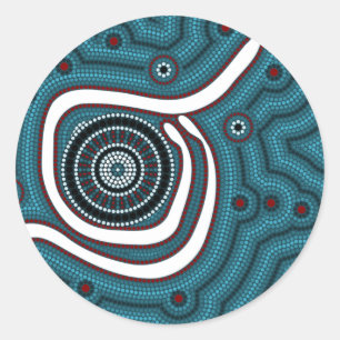 Sticker Rond Au milieu de nulle part