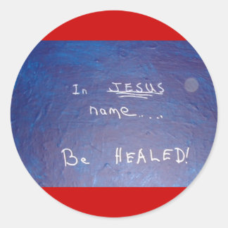 STICKER ROND AU NOM DE JÉSUS - 1118