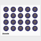 Sticker Rond Au Signe Pi, Version Spirale (Feuille)