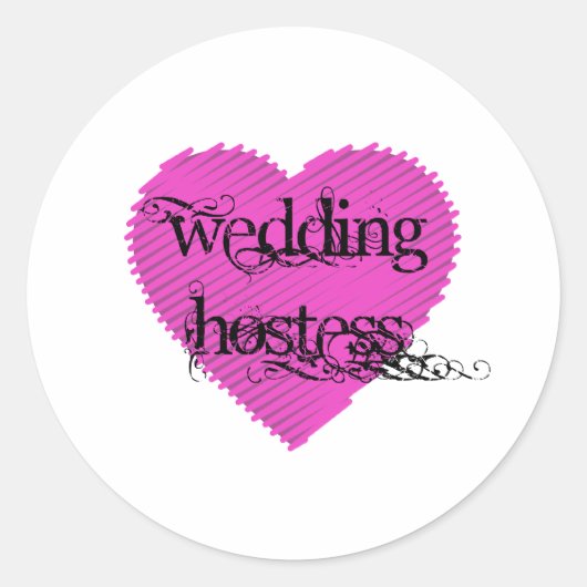 Sticker Rond Auberge mariage (Devant)
