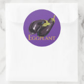 Sticker Rond Aubergine (Sac)
