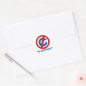 Sticker Rond Aucun droit (Enveloppe)