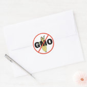 Sticker Rond Aucun OGM (Enveloppe)