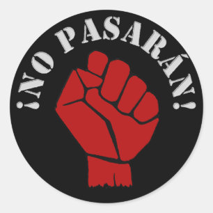 STICKER ROND AUCUN PASARAN