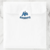 Sticker Rond Aucun regret (Sac)