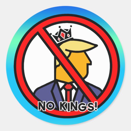 STICKER ROND AUCUN ROI (Devant)