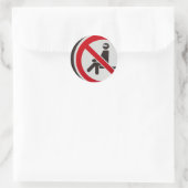 Sticker Rond Aucun siège autorisé (Sac)