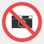 Sticker Rond Aucun signe photo (Devant)